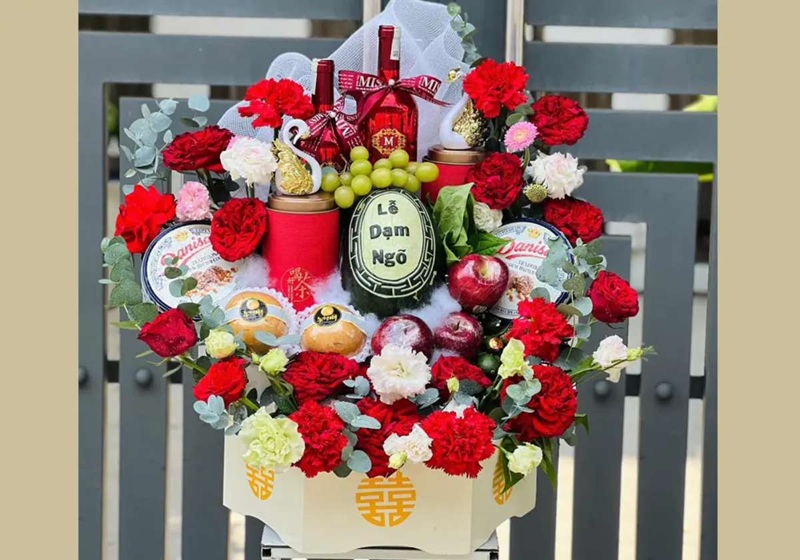 Tráp Dạm Ngõ thường đơn giản, không cầu kỳ, thể hiện sự thành tâm